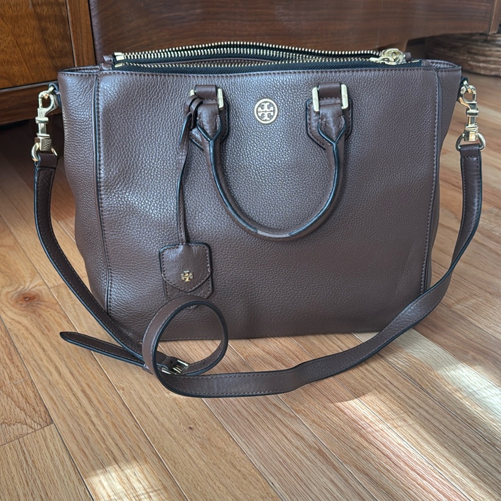Tory Burch Brown Leather Handbag